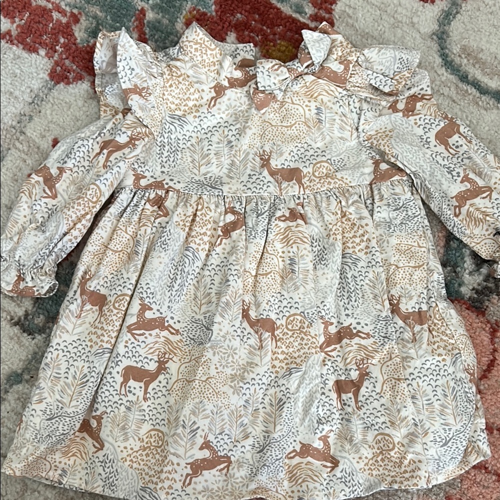 NWOT Janie & Jack Animal Print Baby Dress